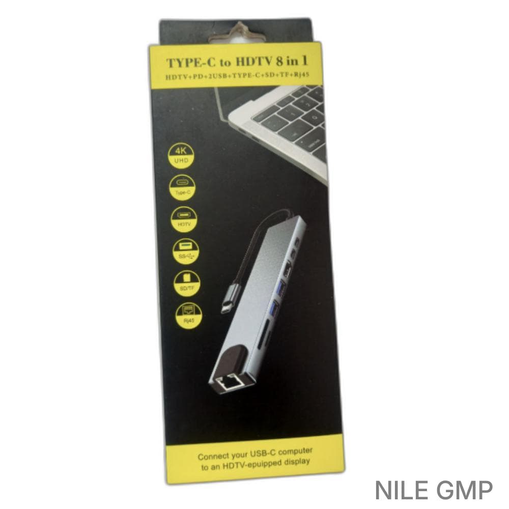 Type-C to HDTV 8 in 1 Adapter