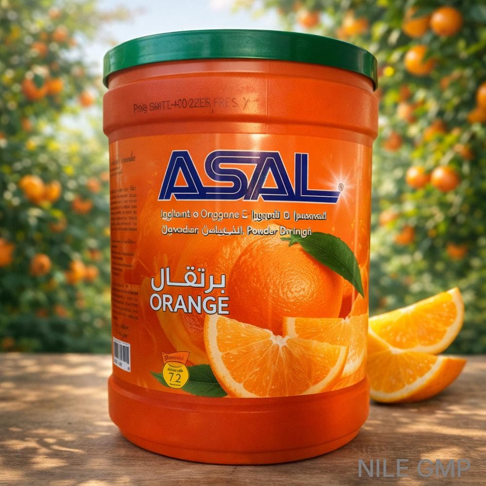 Asal Instant Fruit Powder Drink Orange Flavour – Refreshing Citrus Taste, Easy to Prepare