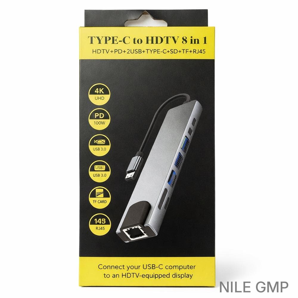 Type-C to HDTV 8 in 1 Adapter